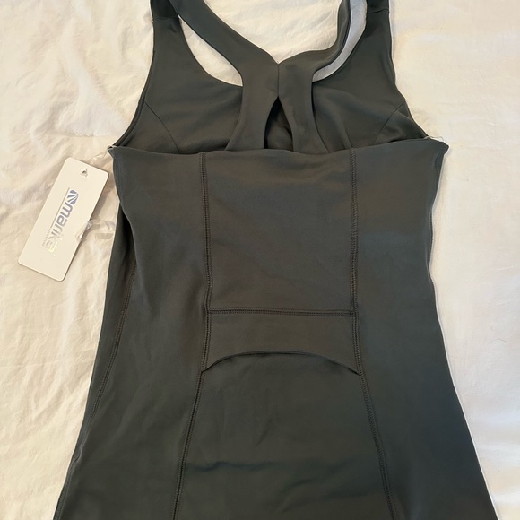 Marika dark green Racerback Performance Tank - Picture 2 of 5